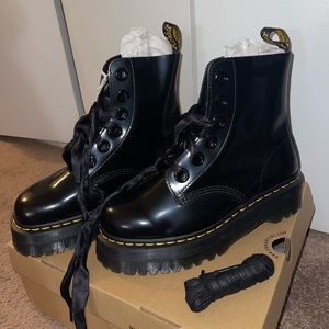 Dr. Martens Molly Platform Combat Boot size 10